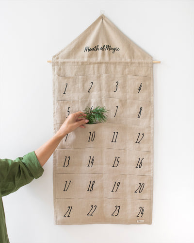 Linen advent calendar