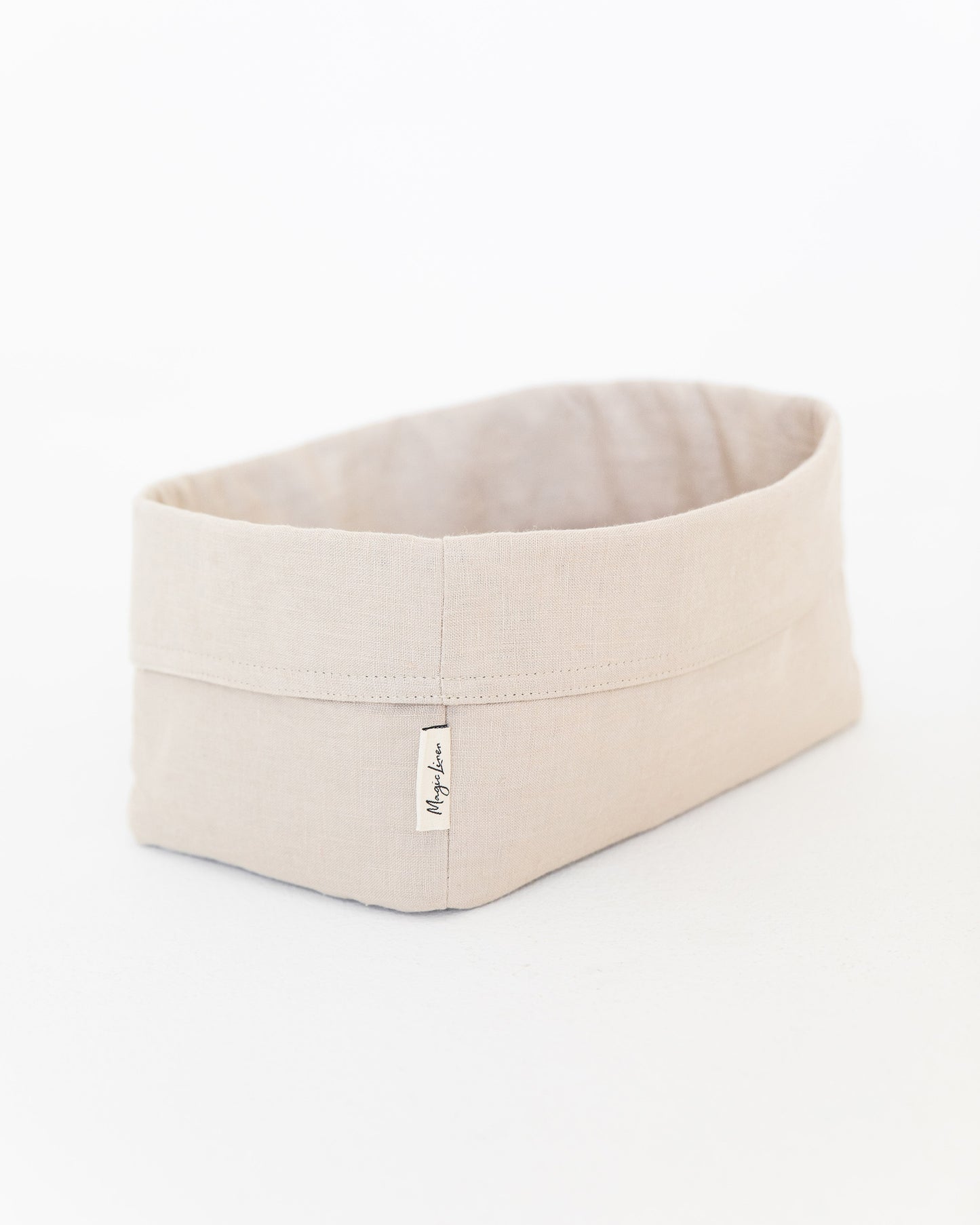 Linen bread basket in Natural | MagicLinen