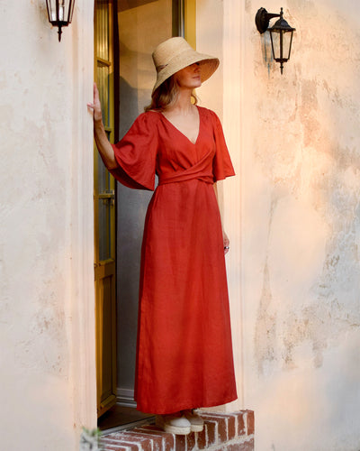 Maxi-Leinenkleid AGRA in verschiedenen Farben