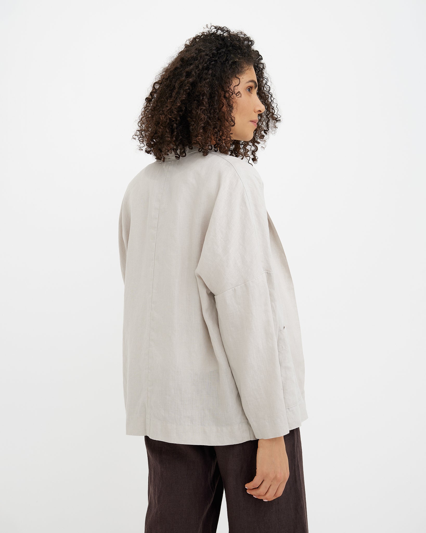 Linen jacket LOS ANGELES in Natural flax | MagicLinen