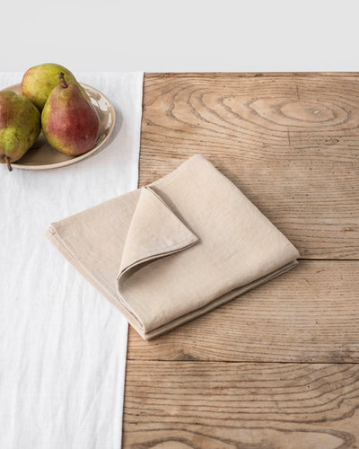 Natural linen napkin set of 2 - MagicLinen