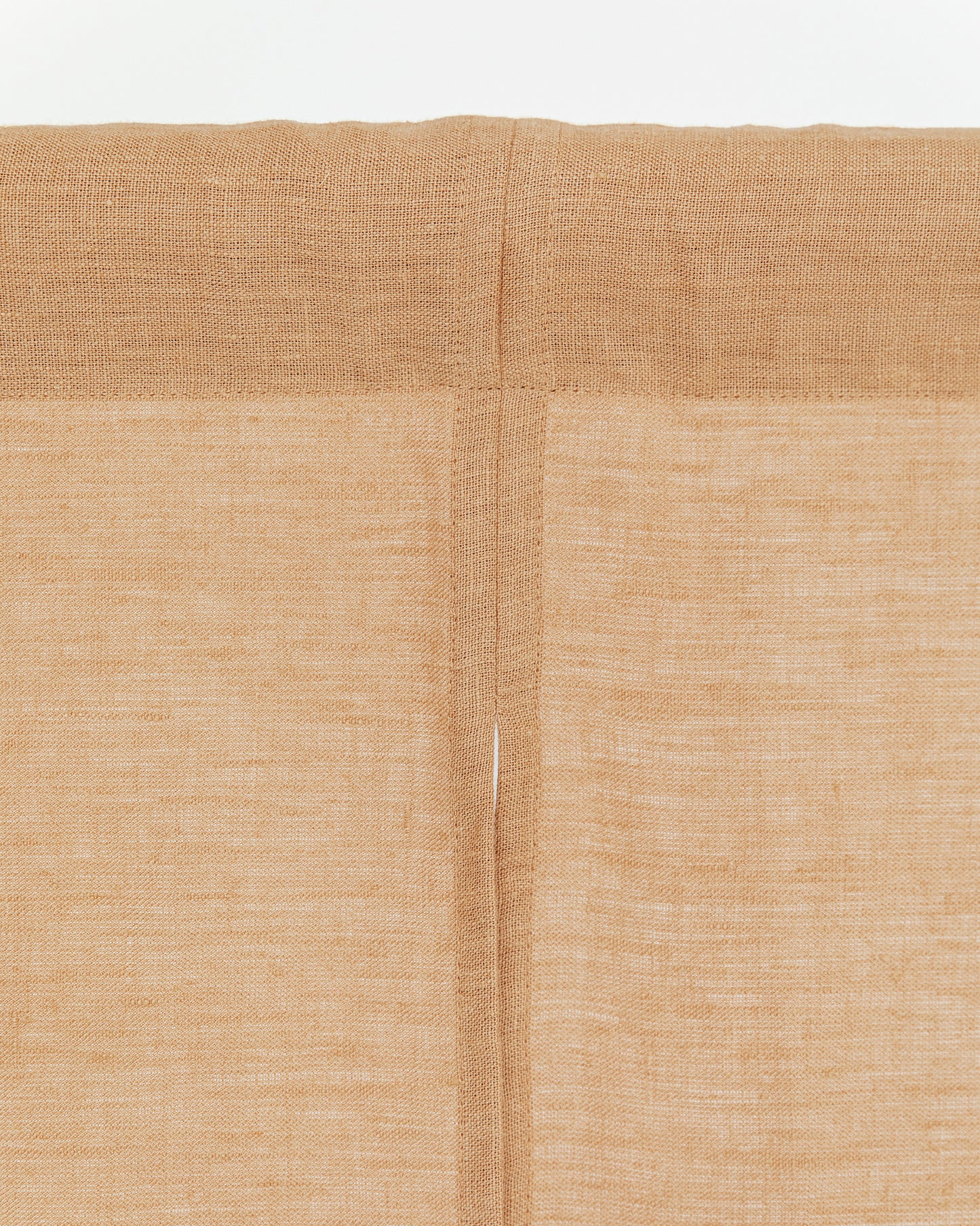 Linen noren curtains (1 pcs) in Latte - MagicLinen