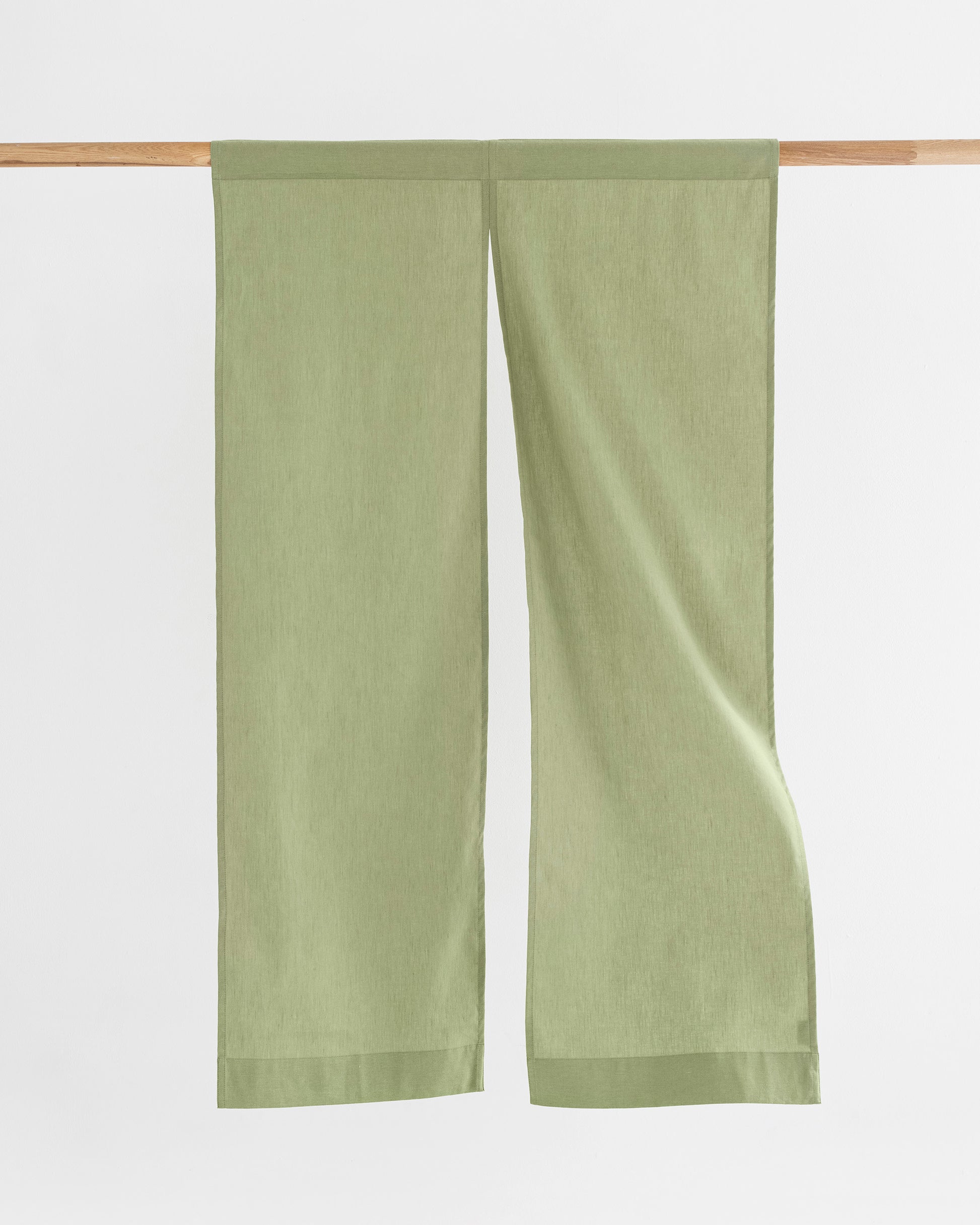 Linen-cotton noren curtains (1 pcs) in Sage - MagicLinen