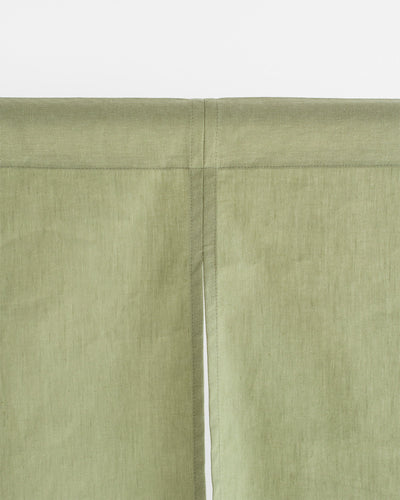 Linen-cotton noren curtains (1 pcs) in Sage - MagicLinen