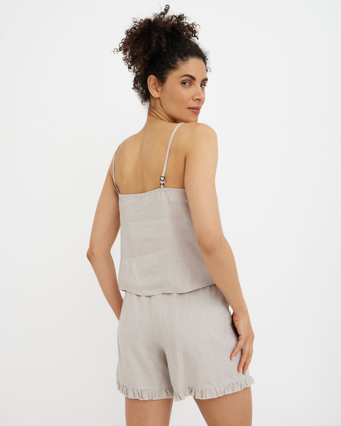 Linen pajama set NAPA in Natural flax