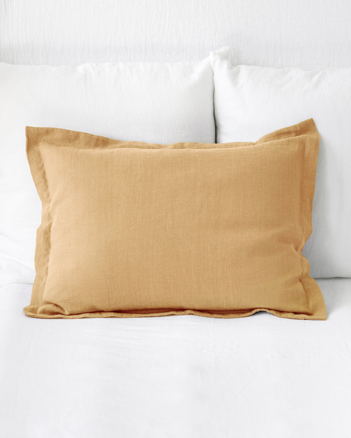 Linen pillow sham in Tan | MagicLinen