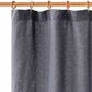 Waterproof linen shower curtain (1 pcs) in Charcoal gray - MagicLinen