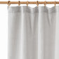 Waterproof linen shower curtain (1 pcs) in Light gray - MagicLinen