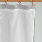 Waterproof linen shower curtain (1 pcs) in Light gray - MagicLinen