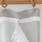 Waterproof linen shower curtain (1 pcs) in Light gray - MagicLinen