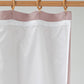 Waterproof linen shower curtain (1 pcs) in Woodrose - MagicLinen