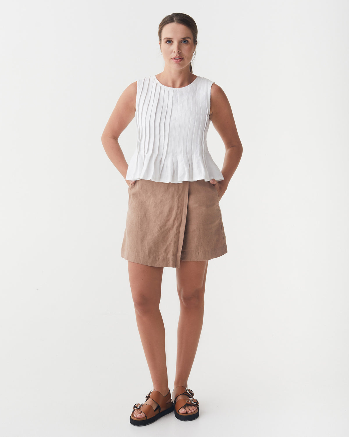 Linen Skort ANGUILLA Pastel