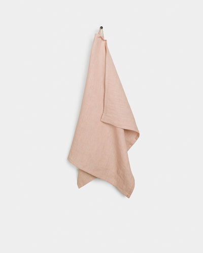 Linen tea towel in Peach - MagicLinen