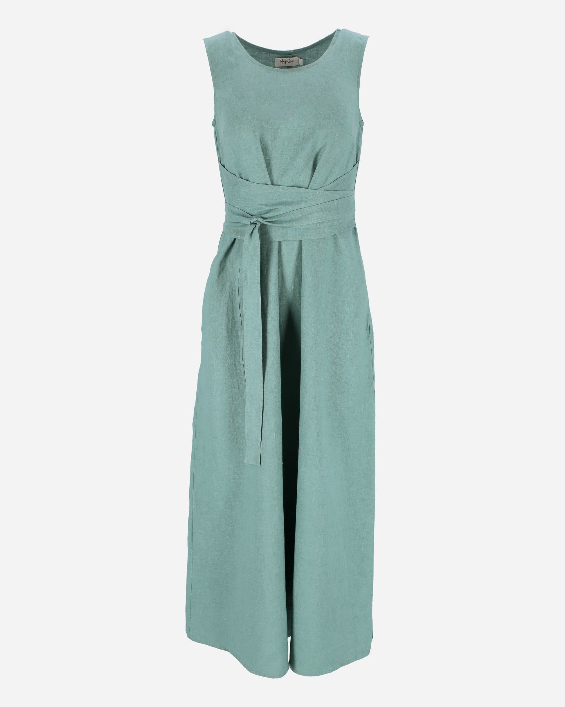 Long Linen Dress BORACAY in Teal blue | MagicLinen Long Linen Dress BORACAY in Teal blue | MagicLinen