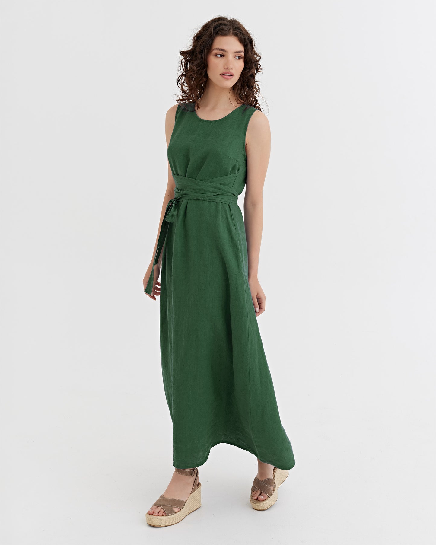 Langes Leinenkleid BORACAY in verschiedenen Farben
