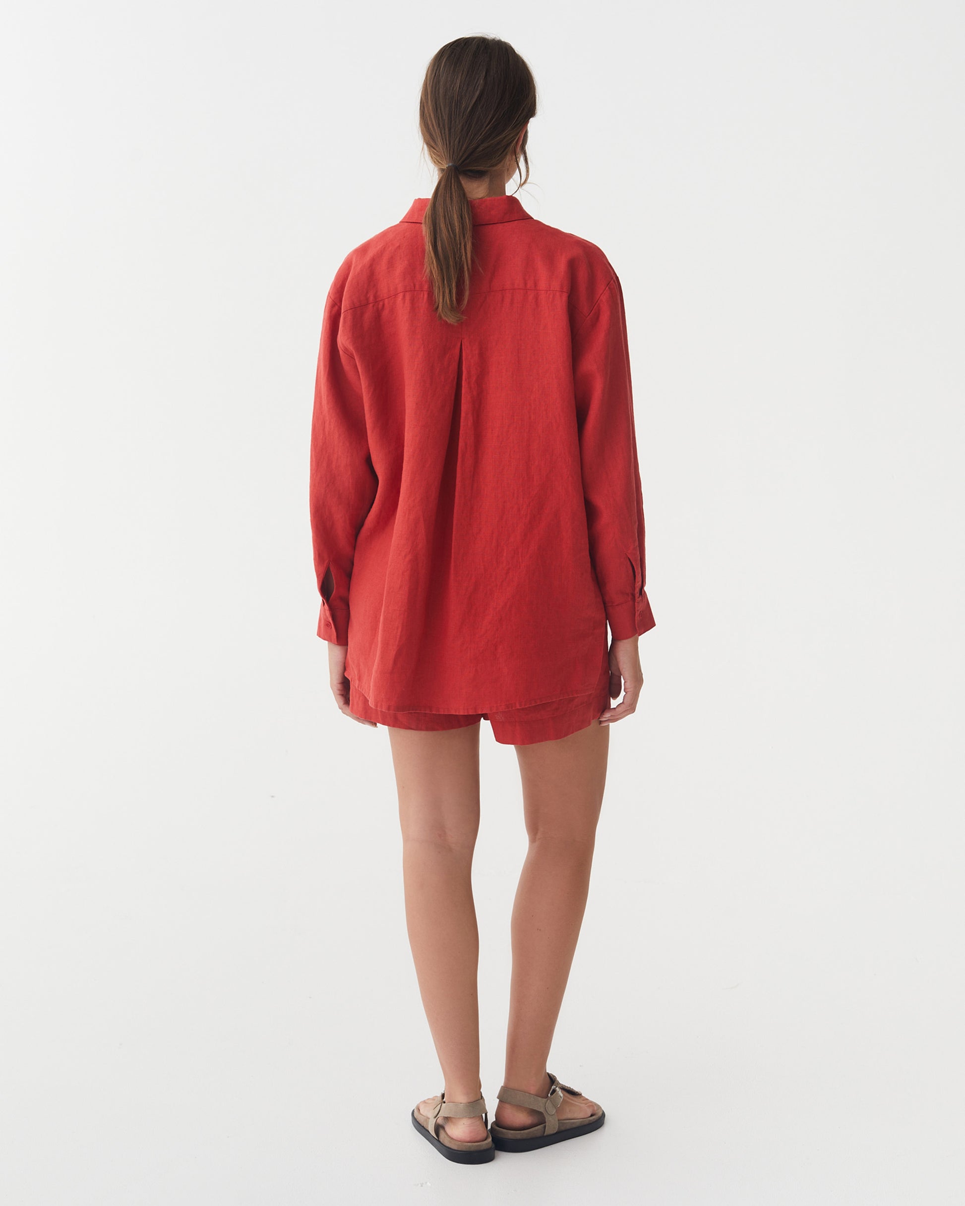 long sleeve linen dress shirt Long-Sleeve Linen Shirt