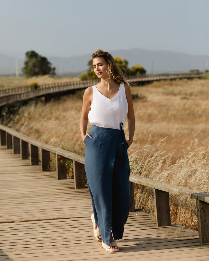 Made to order Linen skirt AZORES MAXI | MagicLinen