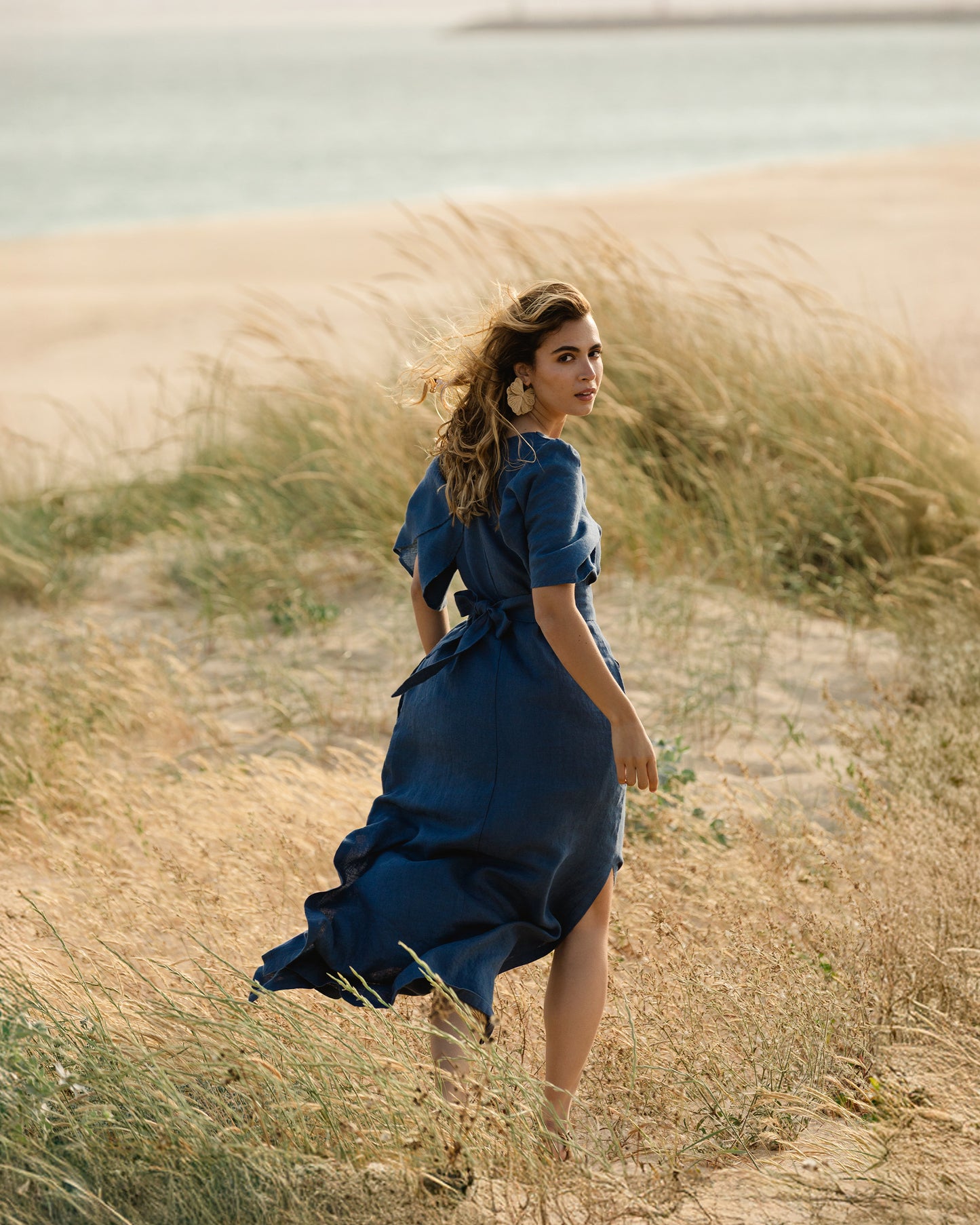 Maxi linen dress AGRA in Various colors | MagicLinen
