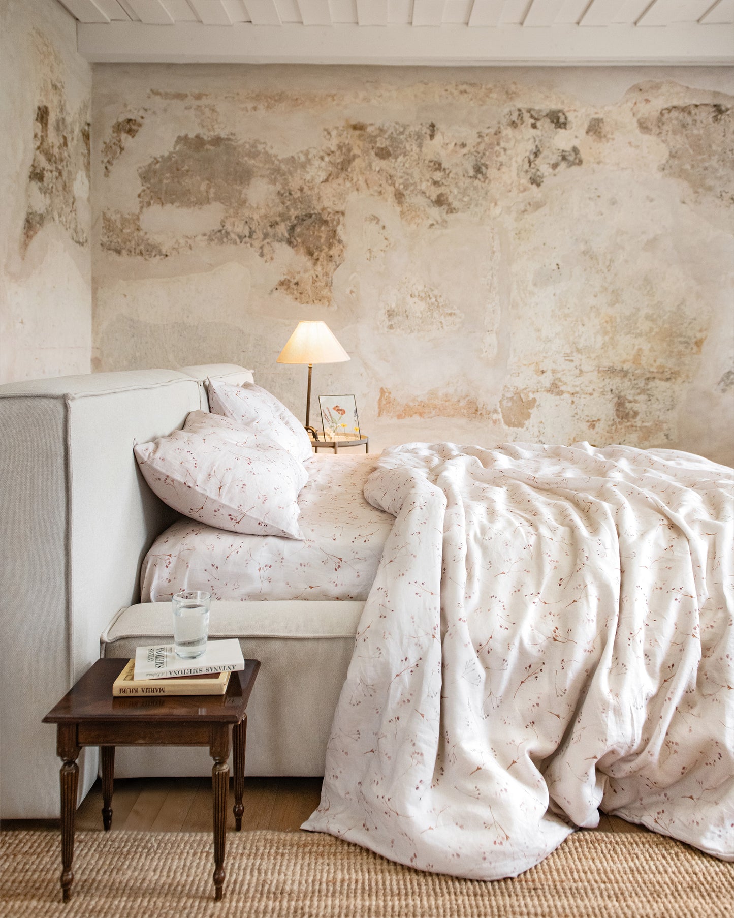 Memory garden Print Linen Pillow Cover | MagicLinen