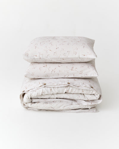 Memory garden Print Linen Duvet Set | MagicLinen