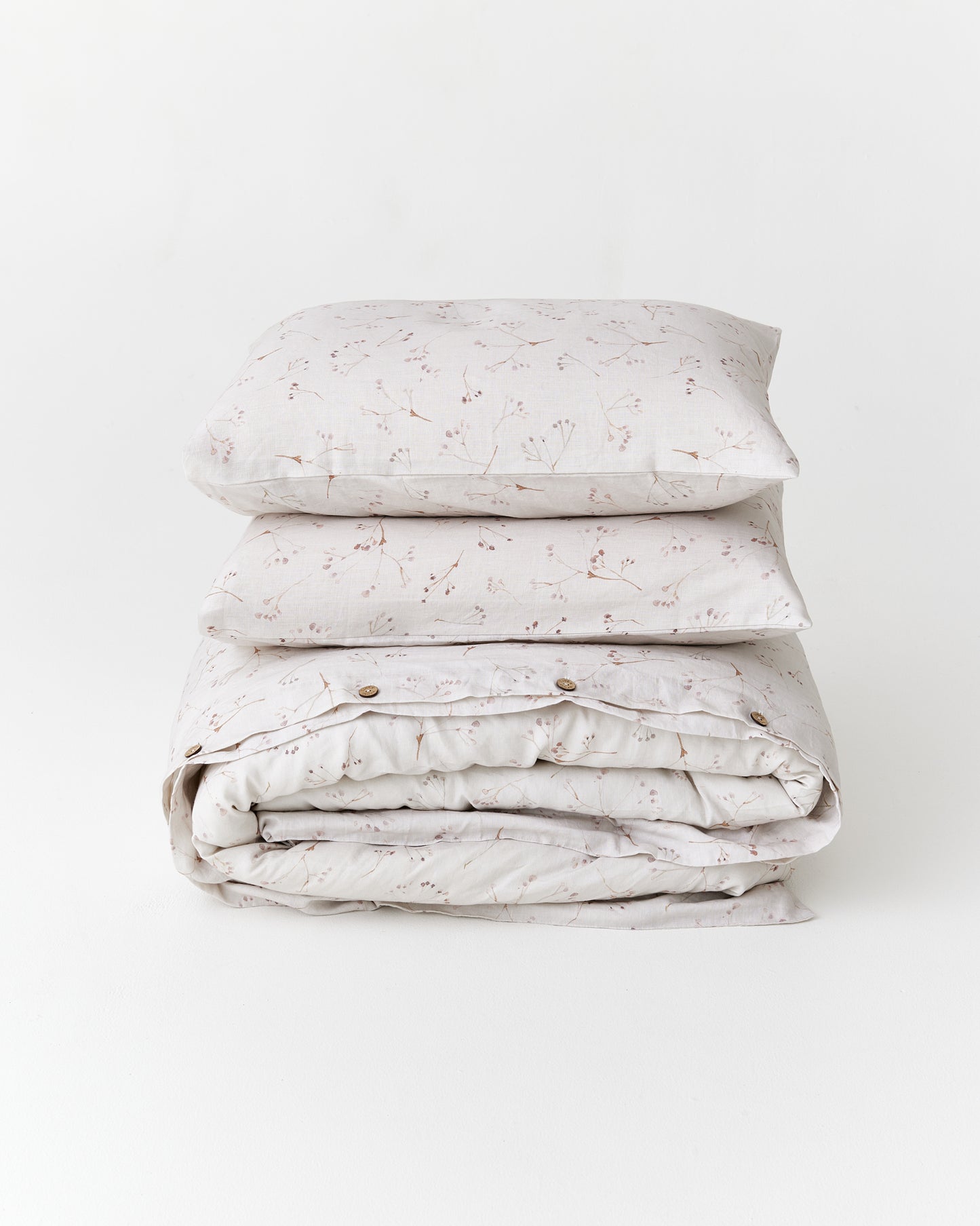 Memory garden Print Linen Duvet Set | MagicLinen