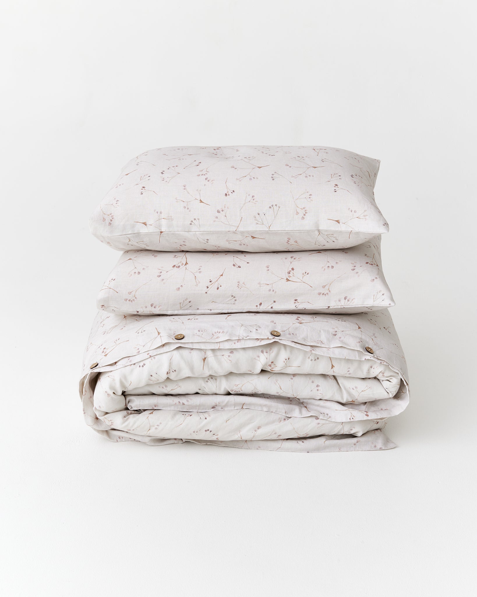 Memory garden Print Linen Duvet Set | MagicLinen