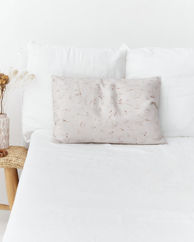 Memory garden Print Linen Pillow Cover | MagicLinen
