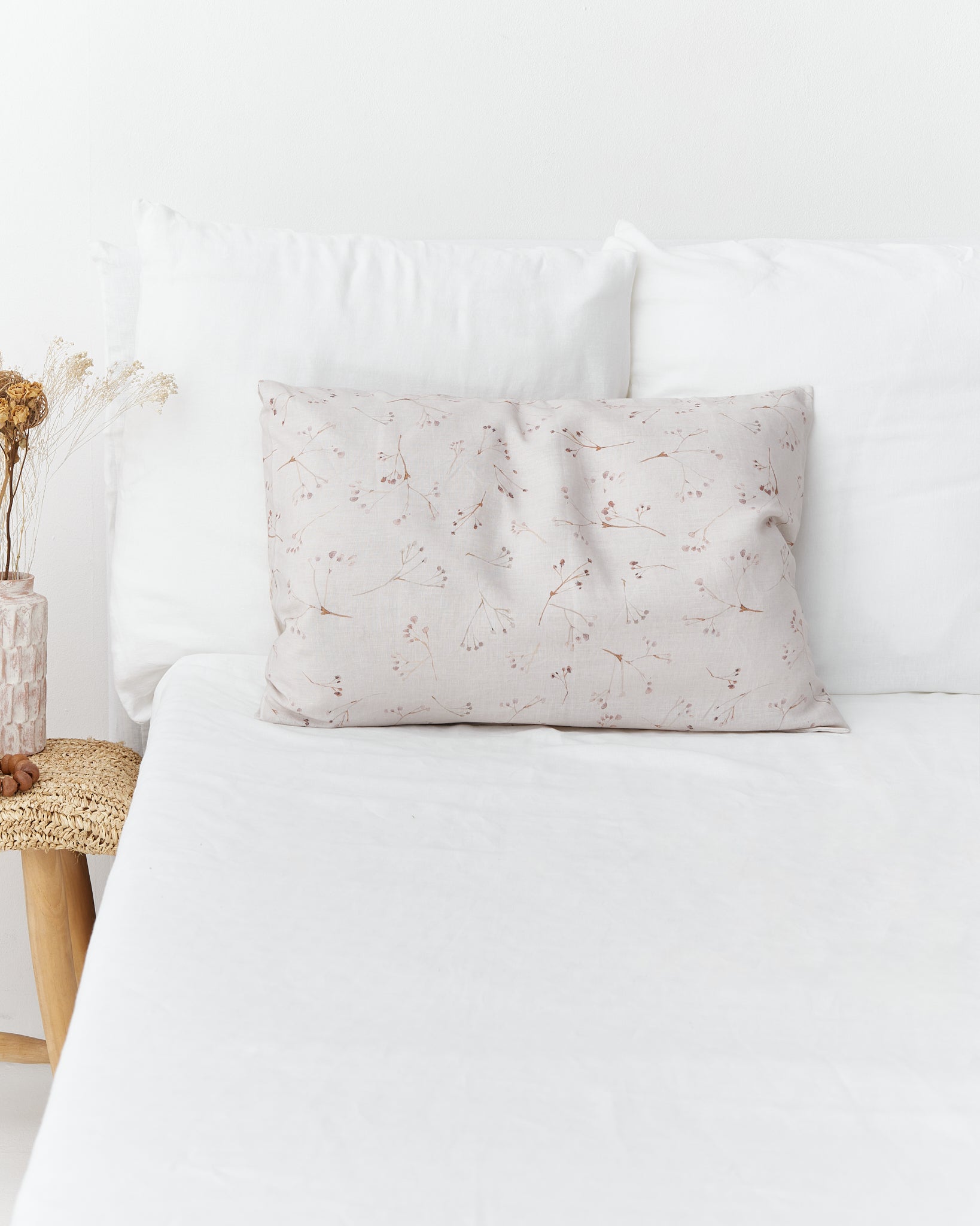 Memory garden Print Linen Pillow Cover | MagicLinen