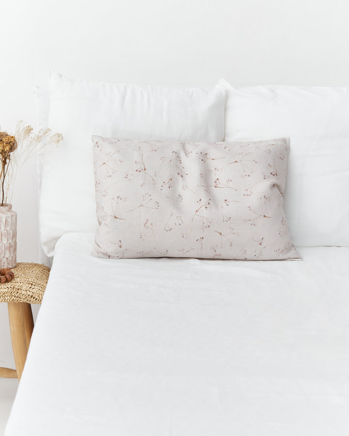 Memory garden Print Linen Pillow Cover | MagicLinen
