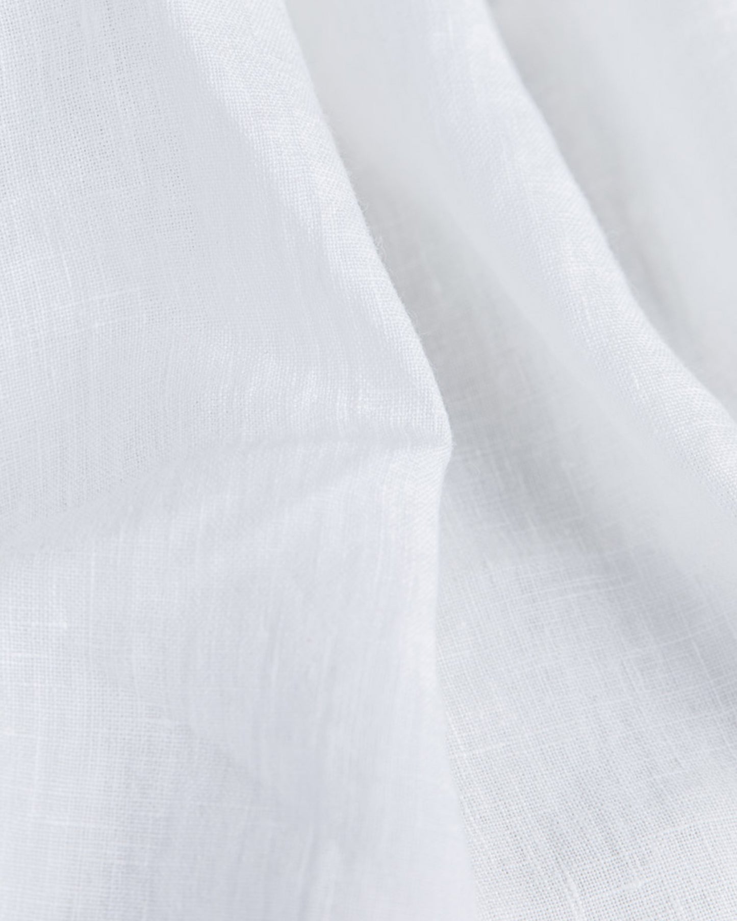 Mermaid ruffle linen pillowcase in White