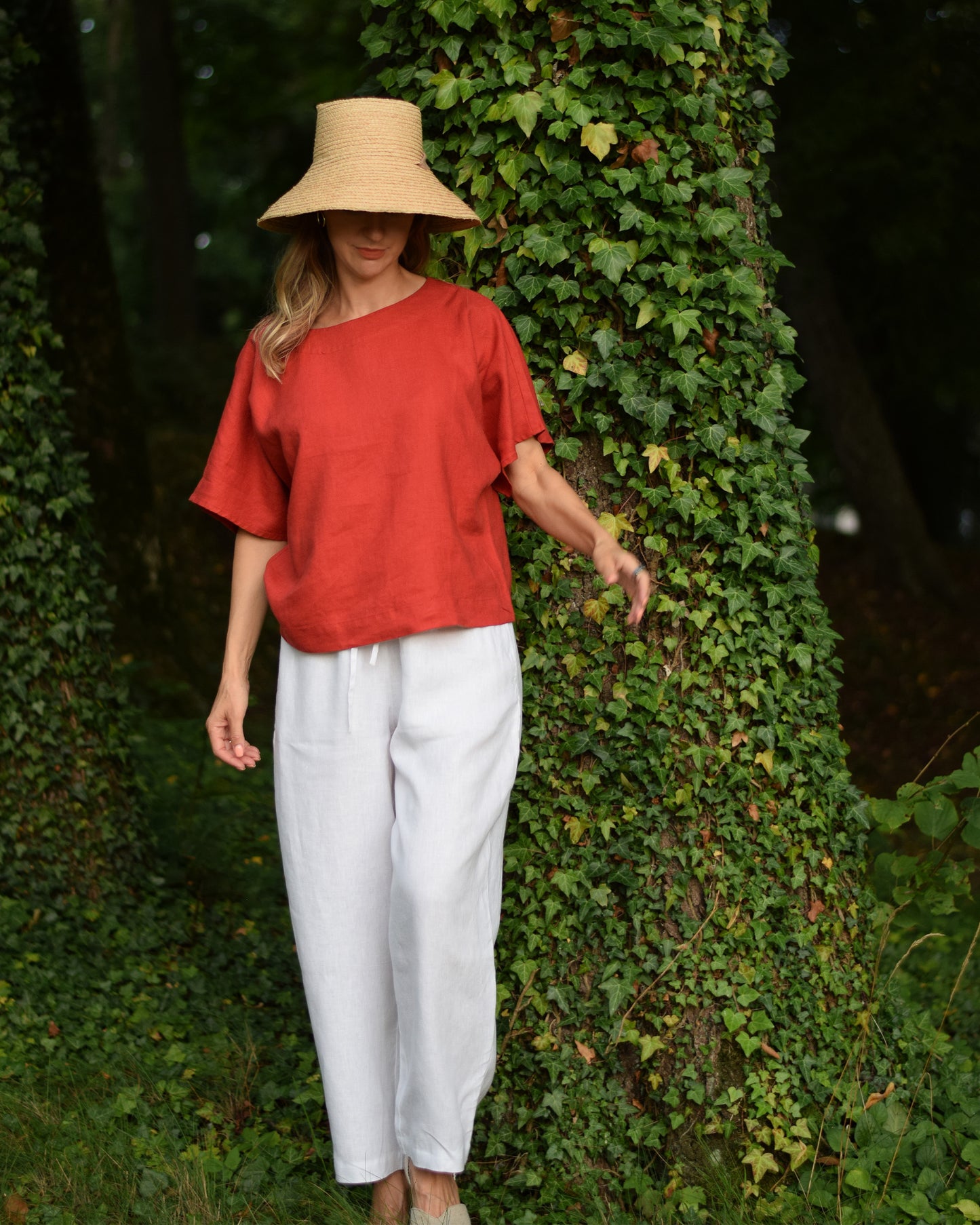 Maxi-Leinenkleid AGRA in verschiedenen Farben