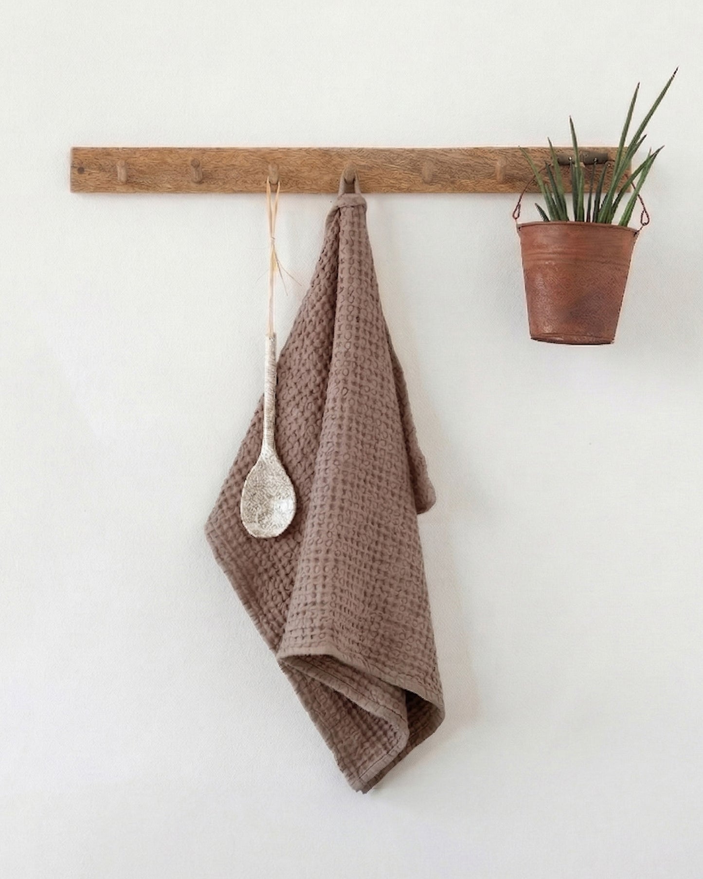 Mocha Waffle Kitchen Towel