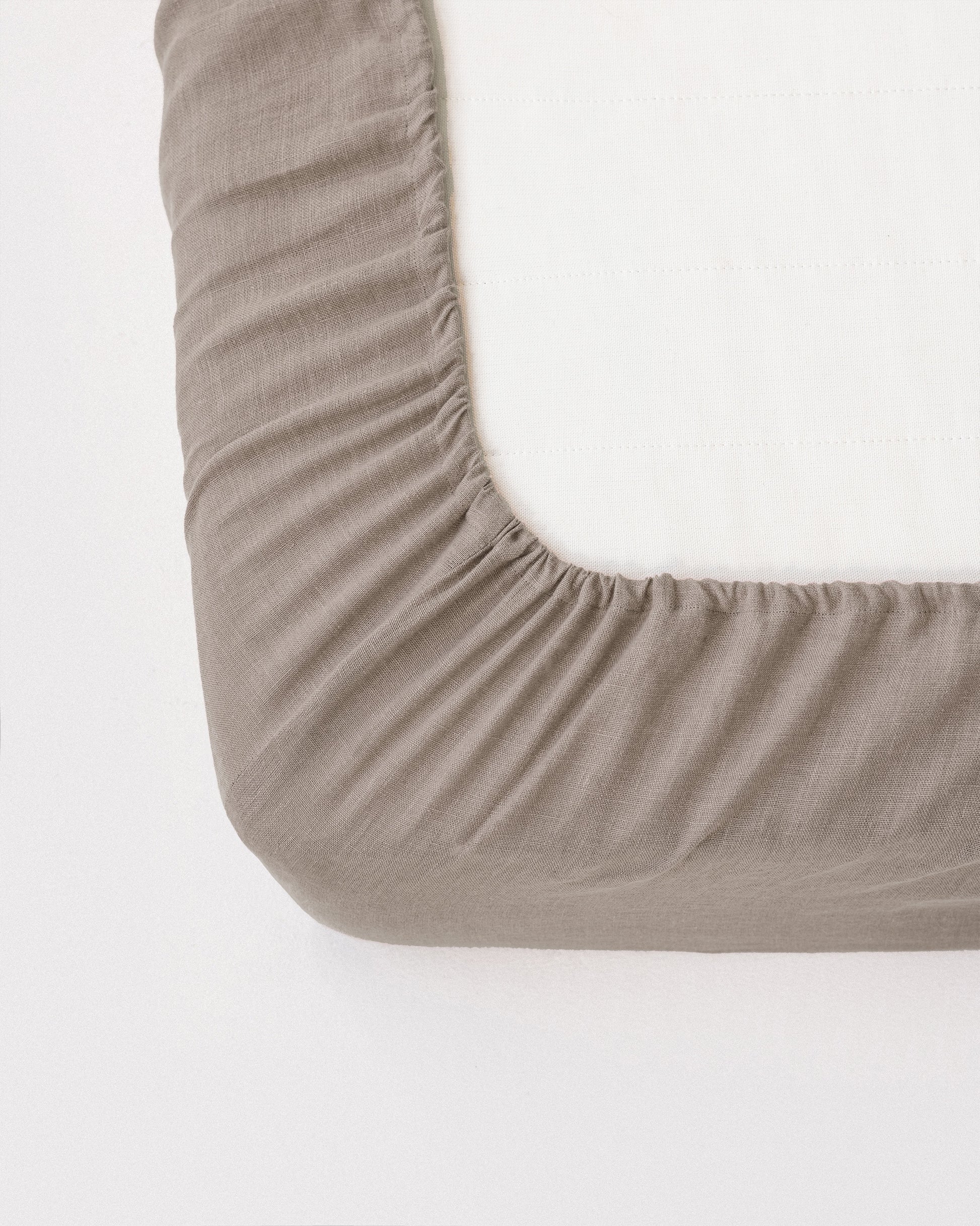 Mocha Linen Fitted Sheet | MagicLinen