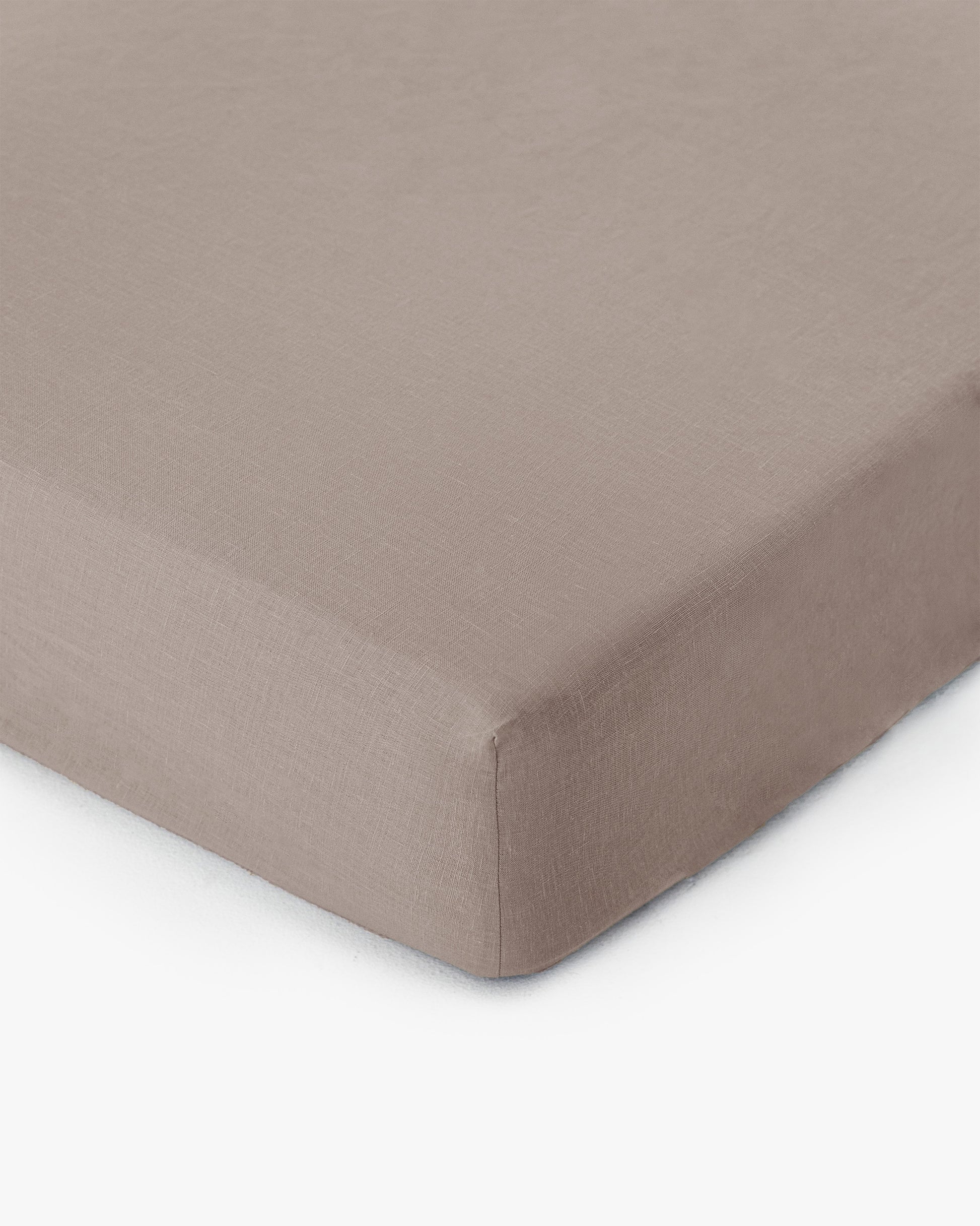Mocha Linen Fitted Sheet | MagicLinen