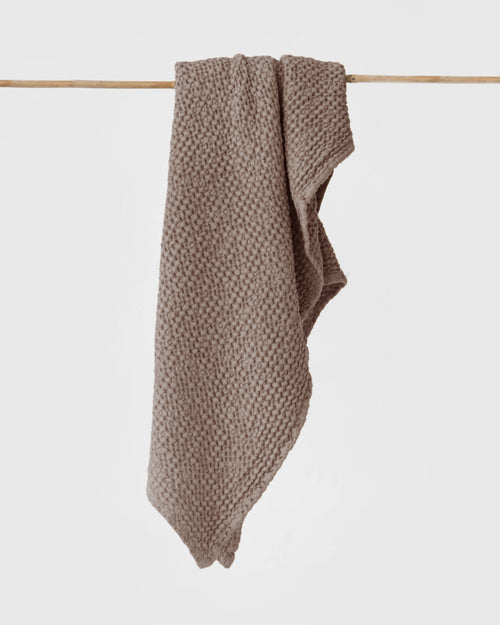 Mocha Waffle Bath Towel