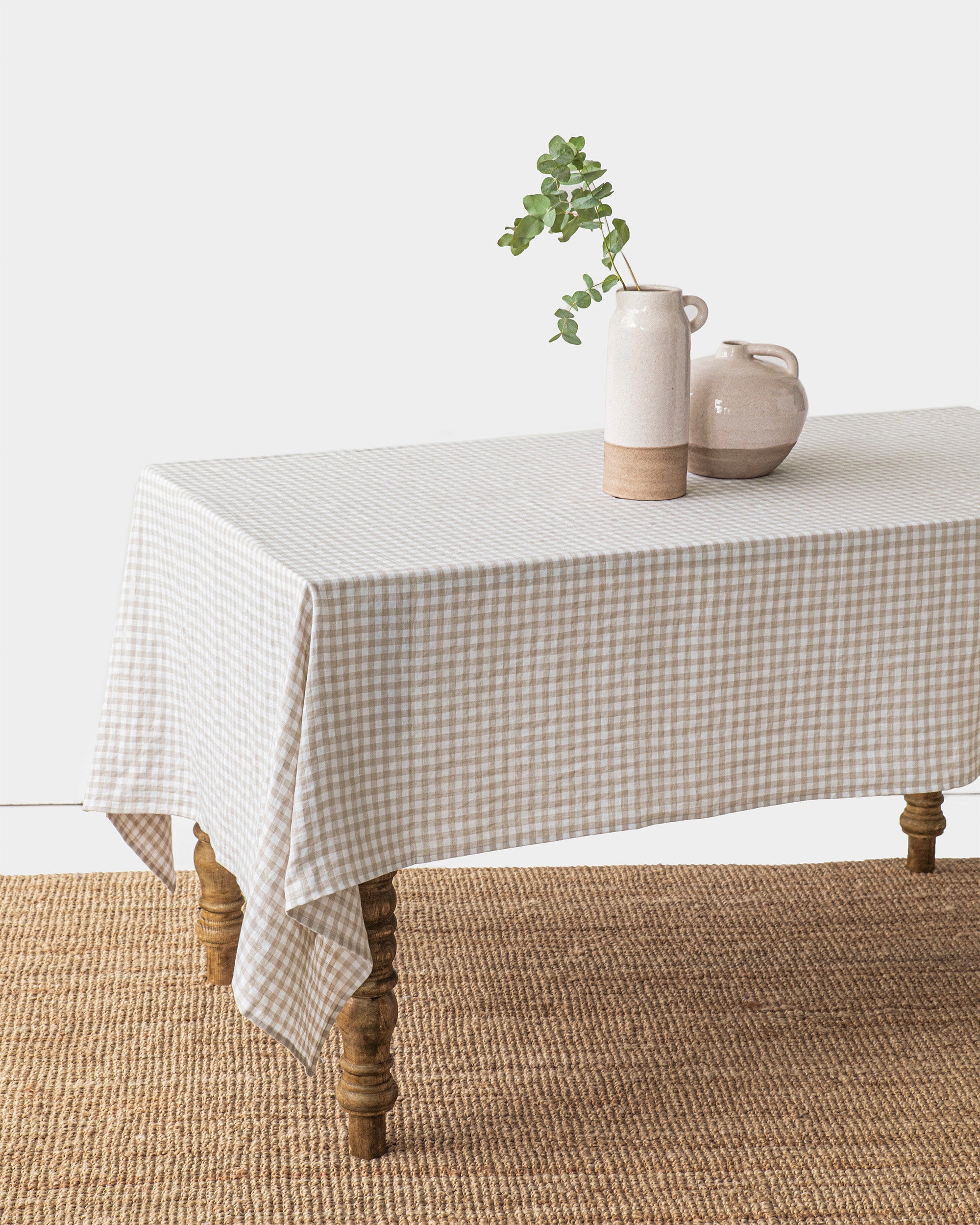chinese dress ladies CULTIVER Contemporary Natural Colored Linen Tablecloth