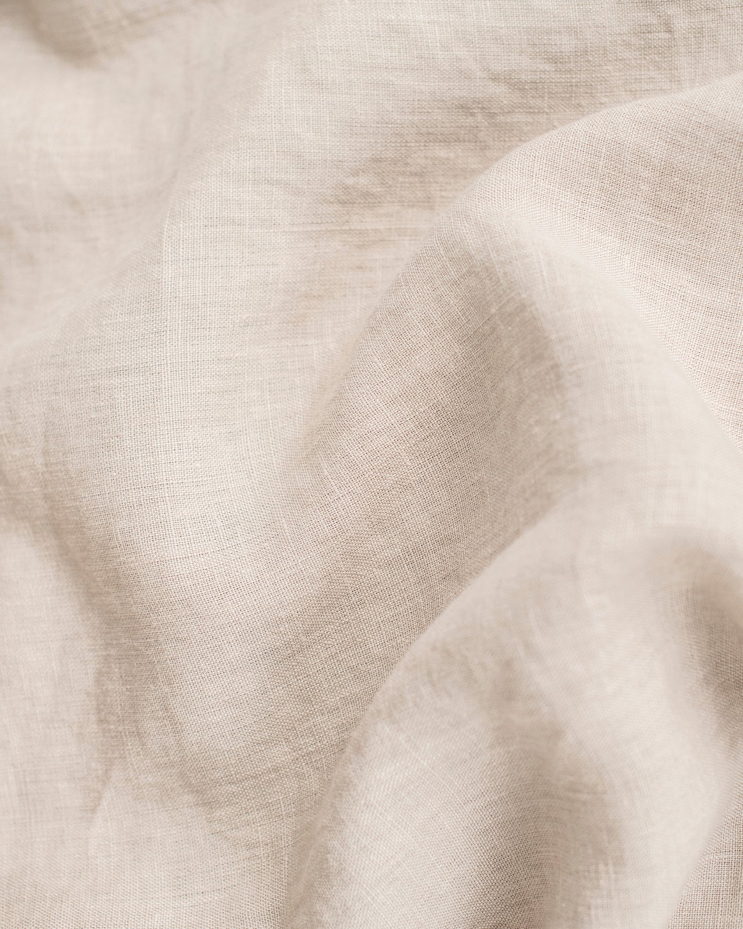 Natural linen pillowcase