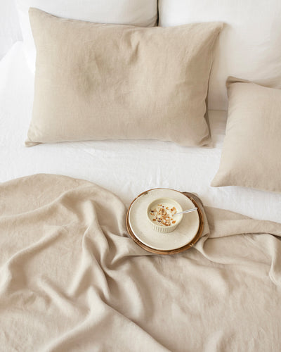 Natural linen flat sheet - MagicLinen