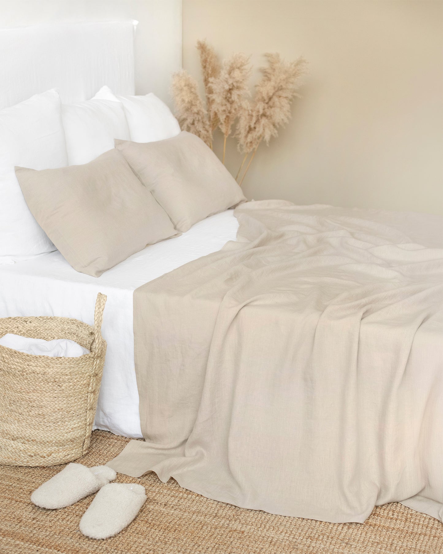 Bettlaken aus natürlichem Leinen