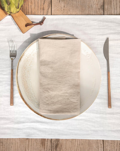 Naturleinenservietten 2er-Set