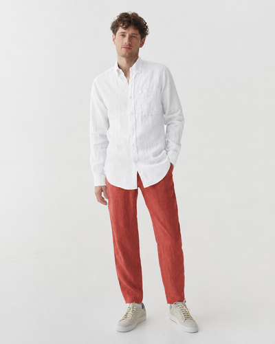 Men's linen pants PALERMO in Clay