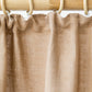 Custom size (inch) pencil pleat linen curtain panel (1 pcs) in latte
