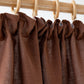Pencil Pleat Linen Curtain Panel in Chocolate brown | Magiclinen