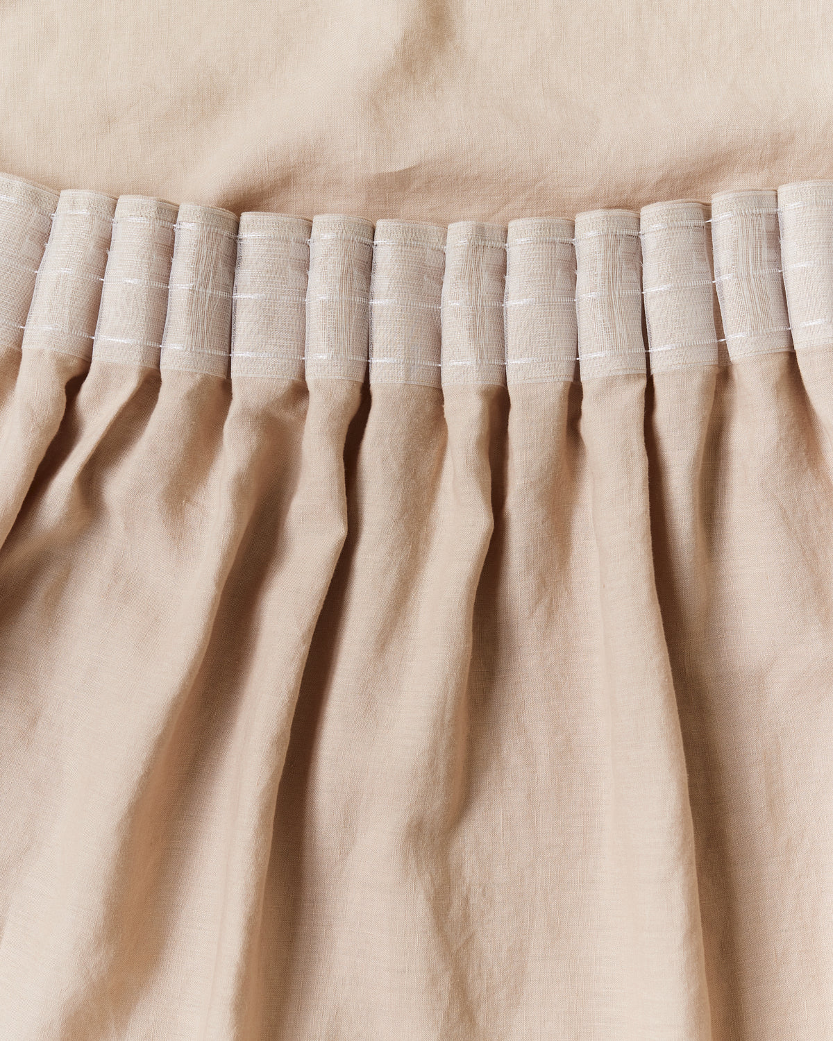 Pencil pleat linen curtain panel (1 pcs) in Natural linen