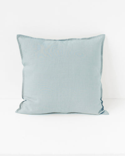 Deco Pillow Cover With Buttons in Dusty blue | MagicLinen