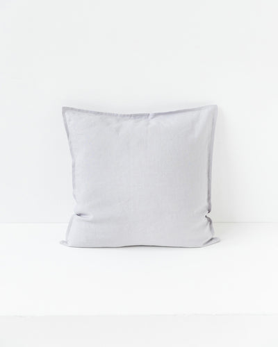 Deco Pillow Cover With Buttons in Light gray | MagicLinen