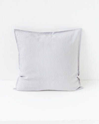 Deco Pillow Cover With Buttons in Light gray | MagicLinen