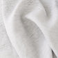 Custom size (inch) linen fitted sheet in Pinstripe black