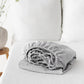 Custom size (inch) linen fitted sheet in Pinstripe black