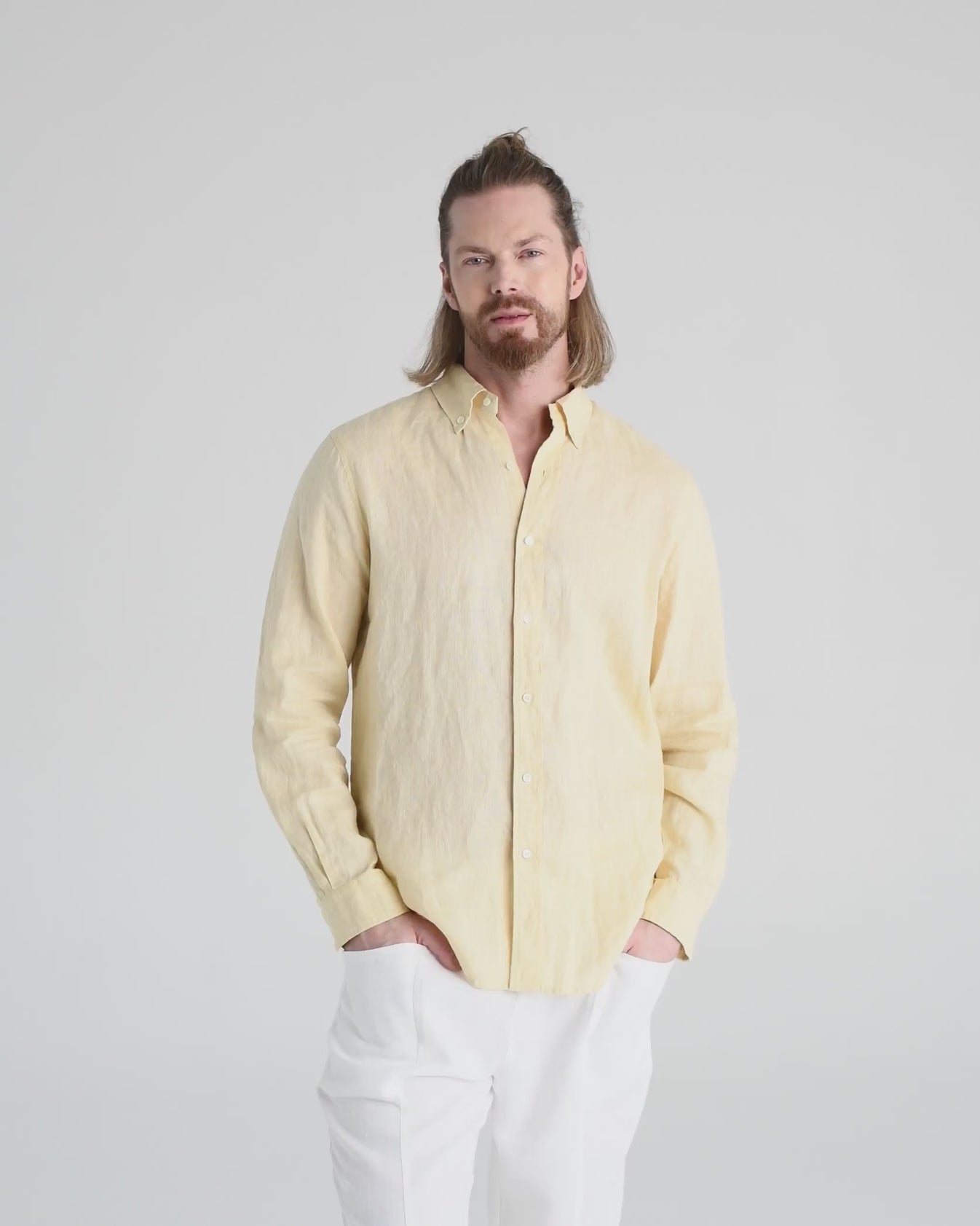 Men's Linen Soft Touch Butter Crème Shirt